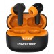 POWERTECH earphones με θήκη φόρτισης PT-1431, True Wireless, 40/400mAh, ANC & ENC, μαύρα