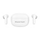 POWERTECH earphones με θήκη φόρτισης PT-1432, True Wireless, 35/300mAh, λευκά