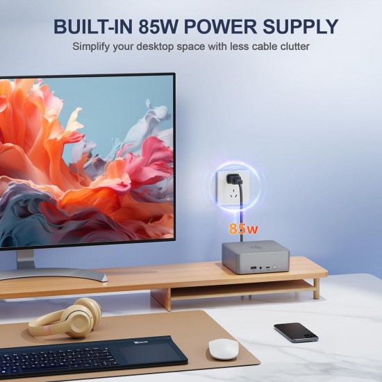 BEELINK mini PC EQR6, AMD Ryzen 5 6600U, 24GB, 500GB M.2, Windows 11 Pro