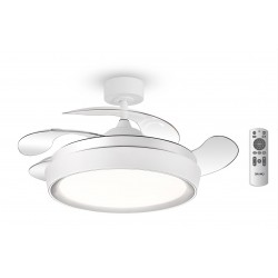 BRUNO ανεμιστήρας οροφής με LED φως BRN-0227, AC 82W, 42", Φ107x47εκ, λευκός