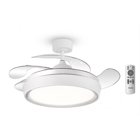 BRUNO ανεμιστήρας οροφής με LED φως BRN-0227, AC 82W, 42", Φ107x47εκ, λευκός