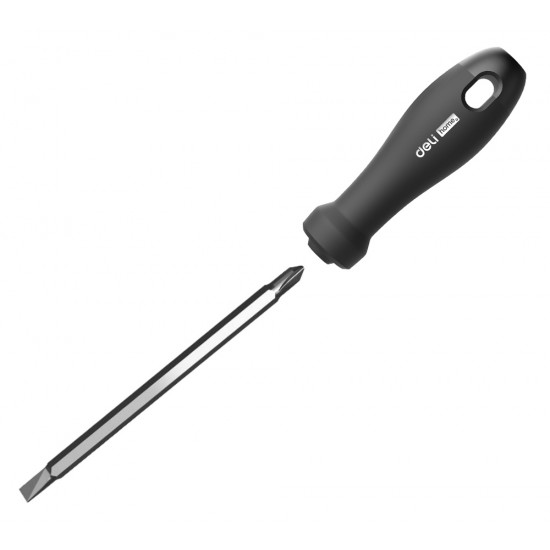 DELI κατσαβίδι HT1055 με διπλή κεφαλή, μαγνητικό, 6mm/PH2x100mm