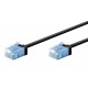 GOOBAY καλώδιο δικτύου 74239, CAT 6A U/UTP, ultra slim, copper, 500MHz, 5m, μαύρο