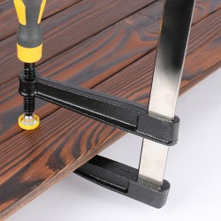 DELI σφιγκτήρας τύπου F DL111230 με μέγιστο άνοιγμα 300mm, μαύρος