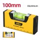 DELI αλφάδι DL290100 με 1 μάτι & κλίμακα, αλουμινίου, 10cm