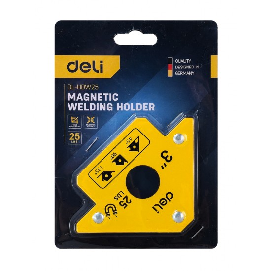 DELI μαγνητική γωνία συγκόλλησης DL-HDW25 με 45°/90°/135° γωνίες, 3", 11kg