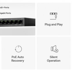 MERCUSYS Desktop Switch MS110CMP, 8x 10/100Mbps PoE+, 2x Gigabit, Ver. 1.0