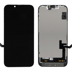 TW INCELL LCD για iPhone 14, camera-sensor ring, earmesh, μαύρη