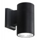 POWERTECH φωτιστικό τοίχου HLL-0189 για GU10 λάμπα, μεταλλικό, IP65, μαύρο
