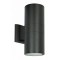 POWERTECH φωτιστικό τοίχου HLL-0190 για 2x GU10 λάμπες, μεταλλικό, IP65, μαύρο