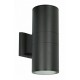 POWERTECH φωτιστικό τοίχου HLL-0190 για 2x GU10 λάμπες, μεταλλικό, IP65, μαύρο