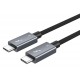 CABLETIME καλώδιο USB-C σε USB-C CT-C160-U31-TB3, 100W, 40Gbps, 4K/60Hz, 0.5m, μαύρο