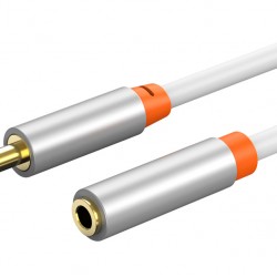 CABLETIME καλώδιο προέκτασης ήχου 3.5mm CT-AV311-P12G, gold plated, 3m, λευκό