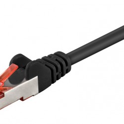 GOOBAY καλώδιο δικτύου 68687, CAT 6 S/FTP, 250MHz, copper, 0.5m, μαύρο