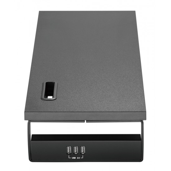 BRATECK επιτραπέζια βάση για οθόνη/laptop STB-118 με 3x USB θύρες, 17-32", έως 20kg, μαύρη