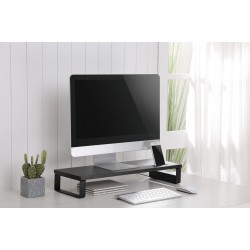 BRATECK επιτραπέζια βάση για οθόνη/laptop STB-118 με 3x USB θύρες, 17-32", έως 20kg, μαύρη