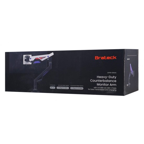 BRATECK gaming βάση γραφείου οθόνης LDT95-C012UC, 24-57", έως 30kg, heavy duty