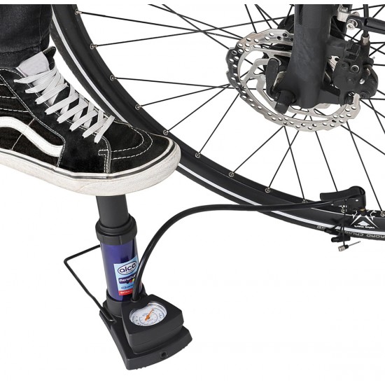 ALCA τρόμπα ποδιού 201300 με μανόμετρο, 160PSI, μπλε