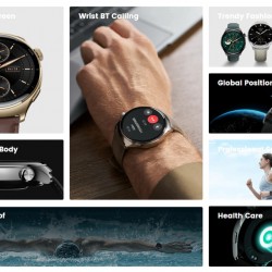 MIBRO smartwatch Lite 3 Pro με 2x λουράκια, heart rate, 1.32" AMOLED, GPS, 5 ATM, μαύρο/πράσινο