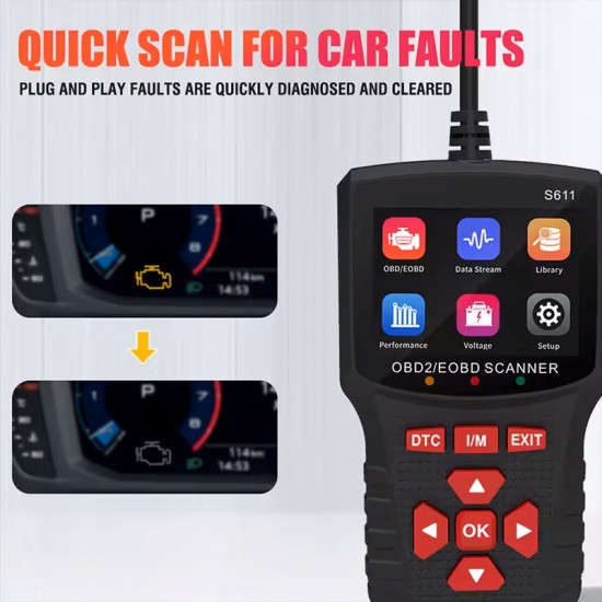 NOYAFA διαγνωστικό αυτοκινήτου OBD II/EOBD S611