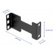 DELOCK αντάπτορας επέκτασης βάθους για rack 67272, έως 10cm, 1U, μαύρο