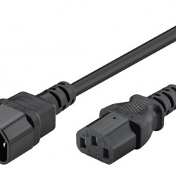 POWERTECH καλώδιο τροφοδοσίας προεκταση CAB-P004 3x 0.75mm², 1.5m, μαύρο
