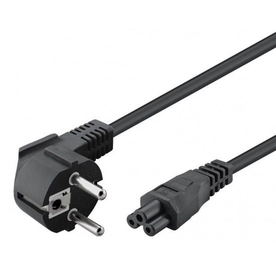 POWERTECH καλώδιο τροφοδοσίας CAB-P027, CCA, 3x 0.75mm, 1.5m, μαύρο