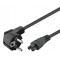 POWERTECH καλώδιο τροφοδοσίας CAB-P027, CCA, 3x 0.75mm, 1.5m, μαύρο