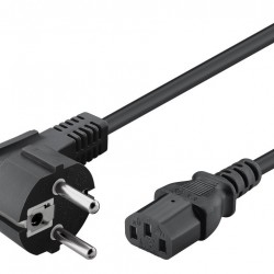 POWERTECH καλώδιο τροφοδοσίας CAB-P031, 3x 1mm², copper, 3m, μαύρο