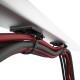 POWERTECH βάσεις δεματικών καλωδίων TIES-081, 3M αυτοκόλλητο, 2.82x2.82cm, μαύρο, 50τμχ