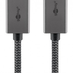 GOOBAY αντάπτορας DisplayPort σε HDMI 75271, 4K/60Hz, 0.2m, γκρι