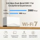 MERCUSYS Whole Home Mesh Wi-Fi 7 System Halo H27BE, 3.6Gbps Dual Band, 3τμχ, V.1.0