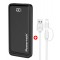 POWERTECH power bank PT-1326 με οθόνη & MFi καλώδιο USB σε Micro/Lightning, 10000mAh