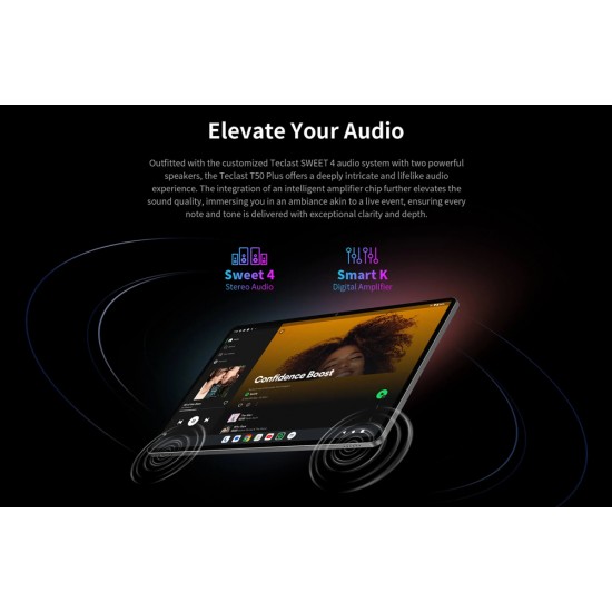 TECLAST tablet T50 Plus 2025, 11", 8/256GB, 4G, Android 15, 8000mAh, γκρι