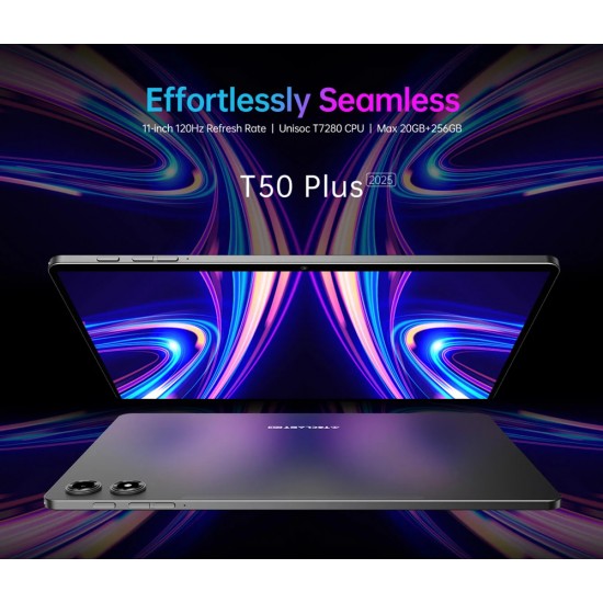 TECLAST tablet T50 Plus 2025, 11", 8/256GB, 4G, Android 15, 8000mAh, γκρι