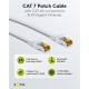 GOOBAY καλώδιο δικτύου 91091, CAT 7 S/FTP, copper, 500MHz, 1m, λευκό