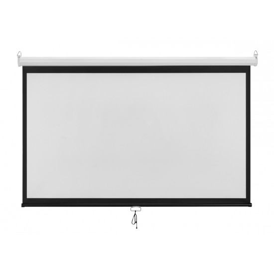 BRATECK οθόνη προβολής projector τοίχου/οροφής ESBA100, 221x124cm, 16:9/100", πτυσσόμενη