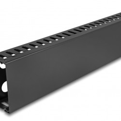 DELOCK cable management 81559 για rack 19"/2U, μεταλλικό, μαύρο
