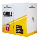 POWERTECH καλώδιο δικτύου CAB-N294, Cat 6 U/UTP, CCA, 24AWG, 305m, μαύρο