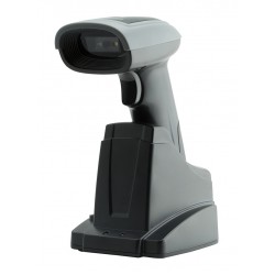 GTCODESTAR barcode scanner X-1901B με βάση, 1D & 2D, ενσύρματο & ασύρματο, Bluetooth, 2000mAh, μαύρο