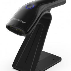 GTCODESTAR barcode scanner X-9200L με βάση, 1D & 2D, ενσύρματο & ασύρματο, Bluetooth, 800mAh, μαύρο