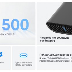 TP-LINK Travel Router TL-WR1502X, AX1500 Wi-Fi 6, Dual Band