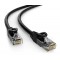 POWERTECH καλώδιο δικτύου CAB-N401, Cat 6 U/UTP, CCA, 250Hz, 0.25m, μαύρο