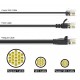 POWERTECH καλώδιο δικτύου CAB-N432, Cat 6A U/UTP, ultra slim, copper, 500MHz, 2m, μαύρο