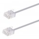 POWERTECH καλώδιο δικτύου CAB-N437, Cat 6A U/UTP, ultra slim, copper, 500MHz, 0.15m, γκρι
