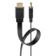 GOOBAY καλώδιο HDMI 77133 με Ethernet, flat, 8K/60Hz, 48 Gbps, 1m, μαύρο
