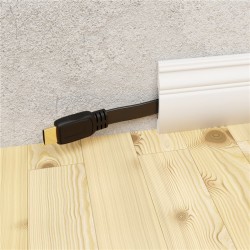 GOOBAY καλώδιο HDMI 77134 με Ethernet, flat, 8K/60Hz, 48 Gbps, 1.5m, μαύρο