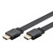 GOOBAY καλώδιο HDMI 77135 με Ethernet, flat, 8K/60Hz, 48 Gbps, 2m, μαύρο