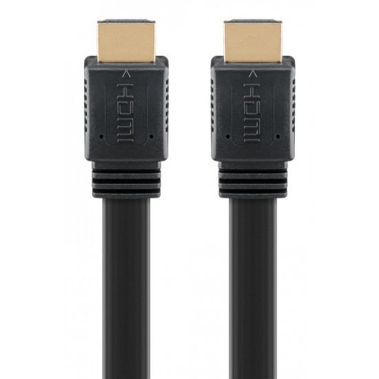 GOOBAY καλώδιο HDMI 77145 με Ethernet, flat, 8K/60Hz, 48 Gbps, 3m, μαύρο
