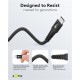 GOOBAY καλώδιο USB-C 73955, 60W, 480Mbps, 3m, μαύρο
